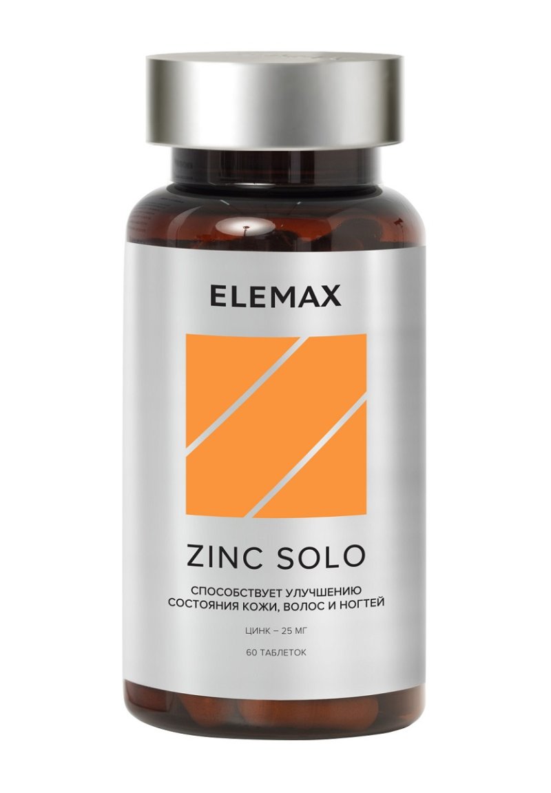 Elemax Цинка пиколинат Zink Solo 25 мг, 60 таблеток (Elemax, )