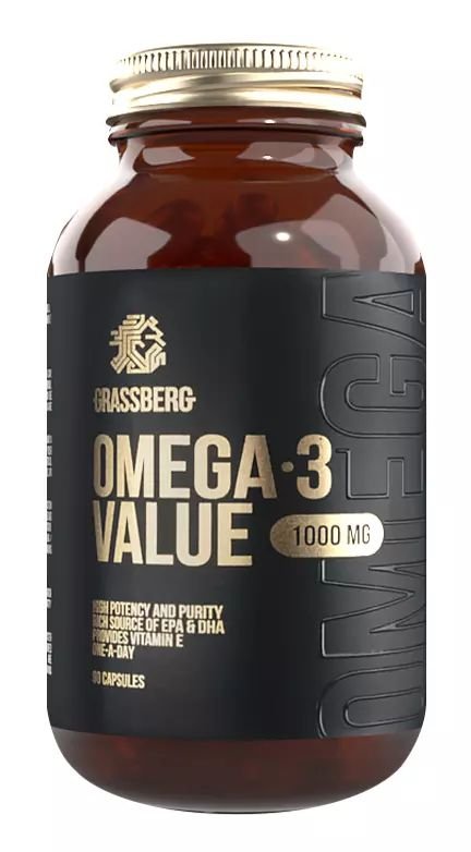 Grassberg Omega 3 Value 30% 1000 mg 90 капсул