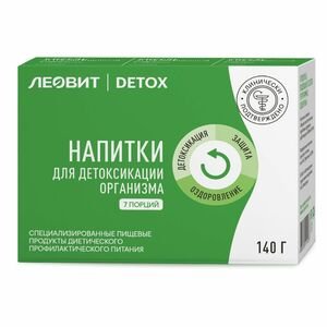 Леовит Detox Кисель ягодный для детоксикации организм 20 г 7 шт