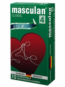 Masculan Презервативы Classic 4 увеличенного размера розовые 10 шт