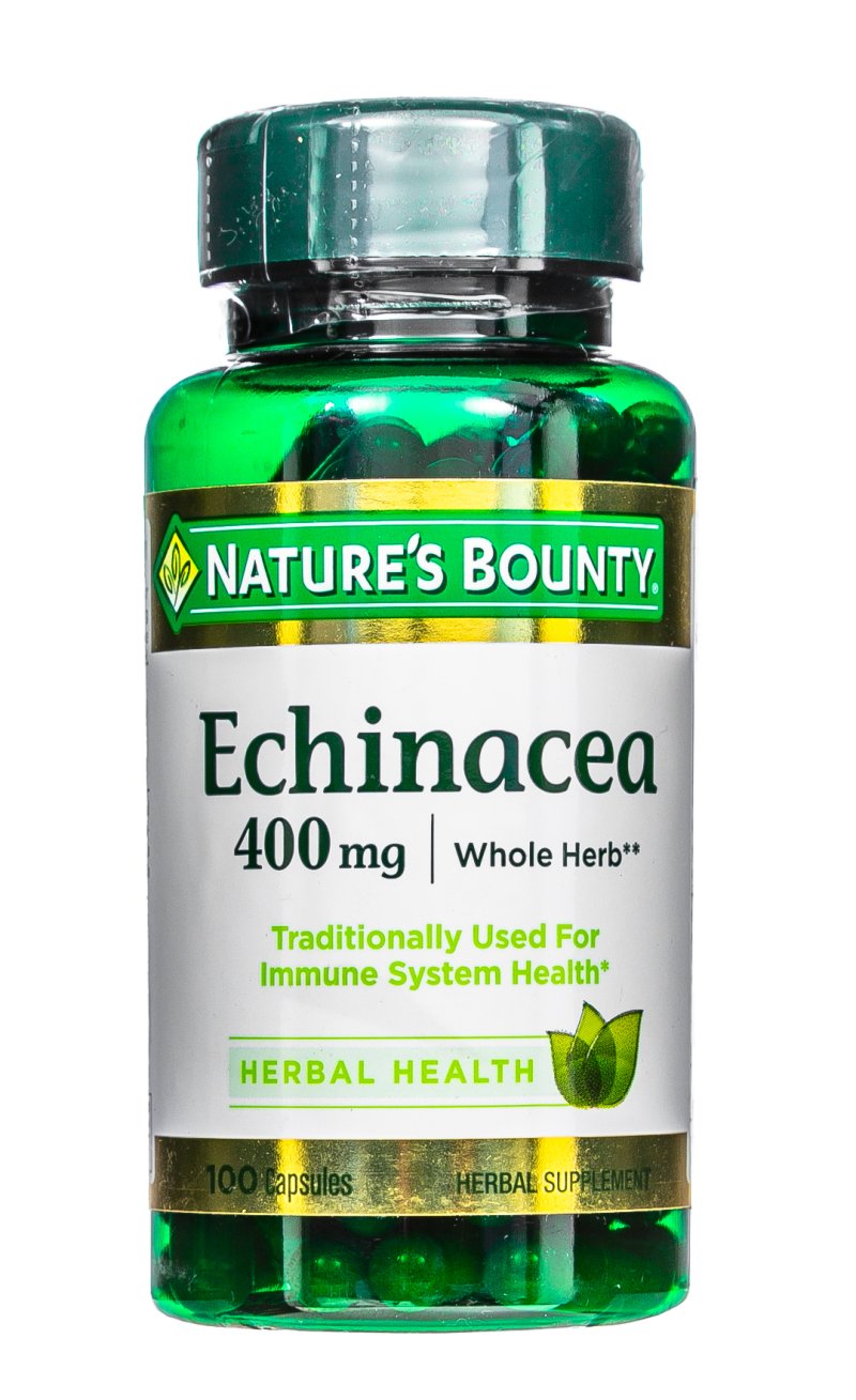Nature's Bounty Натуральная Эхинацея 400 мг 100 капсул (Nature's Bounty, Растительные продукты)