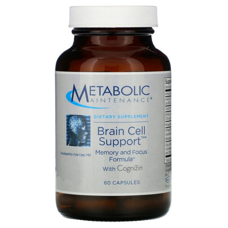 Metabolic Maintenance, Поддержка клеток мозга с Cognizin, 60 капсул