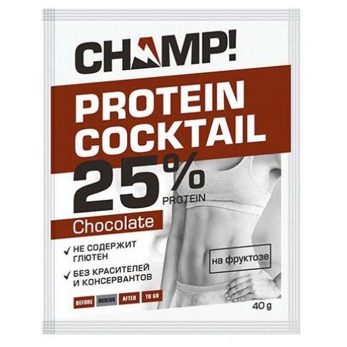 Леовит Коктейль 'Champ' протеиновый шоколадный 40 г (Леовит, Champ)