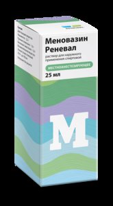 Меновазин Реневал раствор для наружного применения спиртовой 25 мл