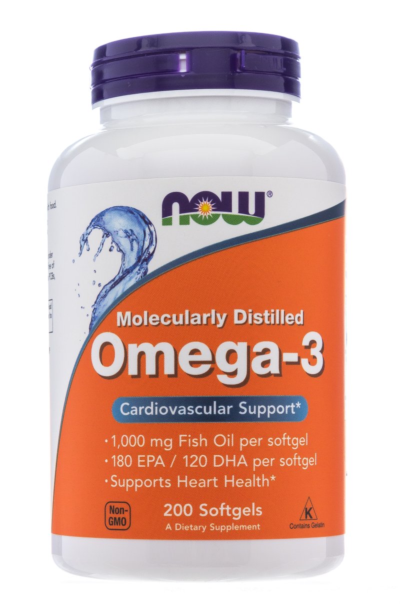 Now Foods Омега-3 1400 мг, 200 капсул (Now Foods, Жирные кислоты)