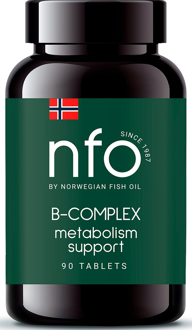 Norwegian Fish Oil Комплекc витаминов B, 90 капсул (Norwegian Fish Oil, Витамины)