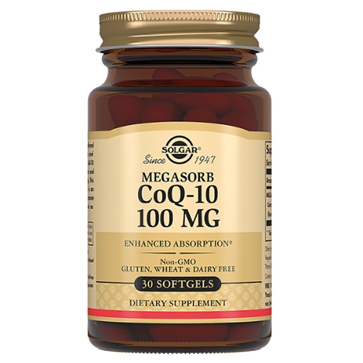 Solgar Коэнзим Megasorb CoQ-10 100 мг, 30 капсул (Solgar, Коэнзим)