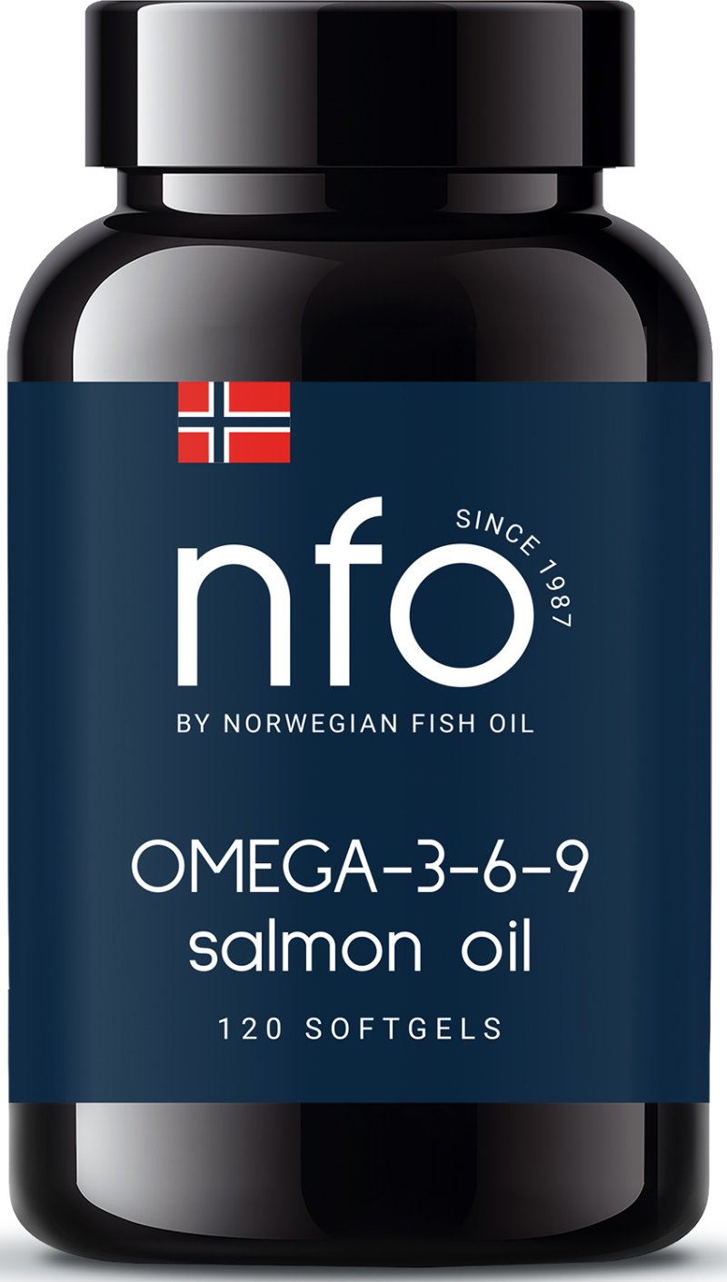 Norwegian Fish Oil Масло лосося с Омега 3-6-9, 120 капcул (Norwegian Fish Oil, Омега 3)