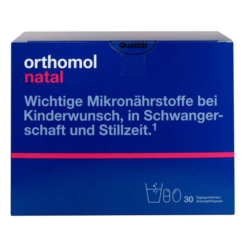 Orthomol Комплекс 'Натал', 1 блистер (30 капсул )+ 30 сдвоенных саше (Orthomol, Для беременных и кормящих)