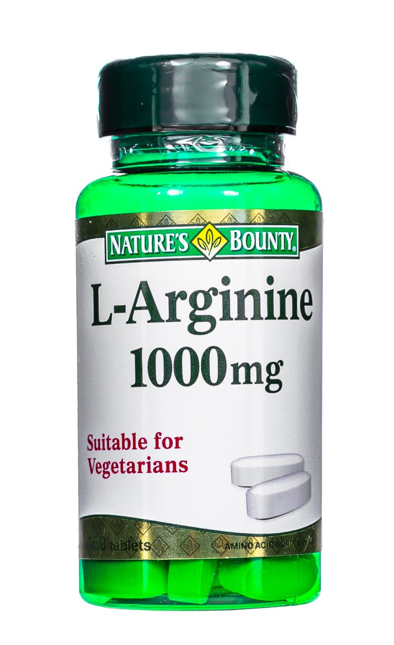 Nature's Bounty L-аргинин 1000 мг 50 таблеток (Nature's Bounty, Аминокислоты)