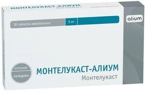 Монтелукаст-Алиум Таблетки жевательные 5 мг 30 шт