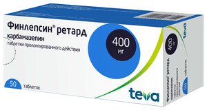 Финлепсин Ретард Таблетки 400 мг 50 шт