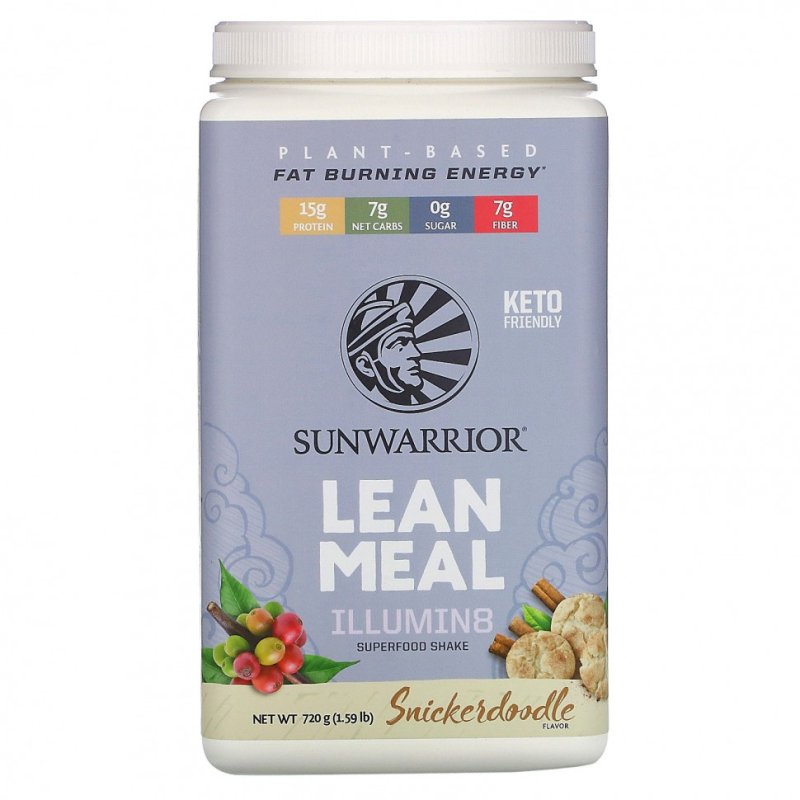 Sunwarrior, Illumin8 Lean Meal, Snickerdoodle, 720 г (1,59 фунта)