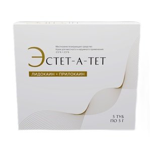 Эстет-а-тет крем для местного и наружного применения 2,5% + 2,5% 5 г