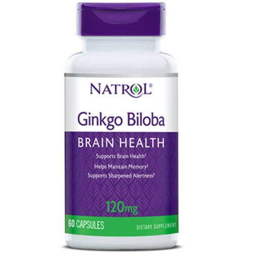 Natrol Гинкго Билоба 120 мг, 60 капсул (Natrol, Растительные продукты)
