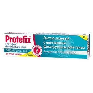 Протефикс Крем для фиксации зубных протезов гипоаллергенный 40 мл