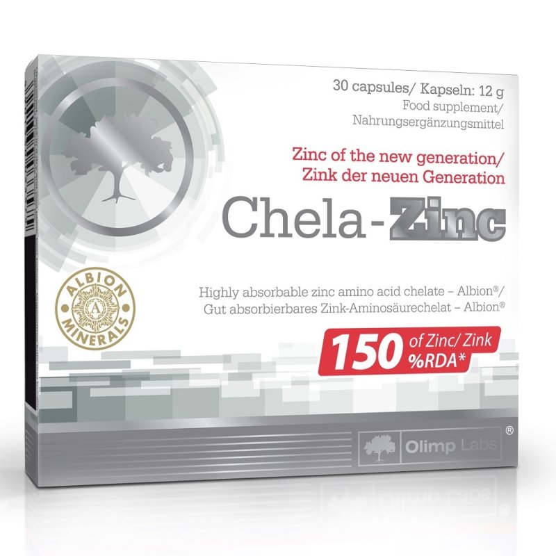 Olimp Labs Chela-Zinc биологически активная добавка к пище, 490 мг, №30 (Olimp Labs, Мужское здоровье)