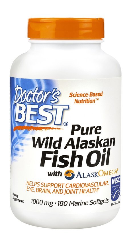Doctor's Best Pure Wild Alaskan Fish Oil with AlaskOmega 1000 mg