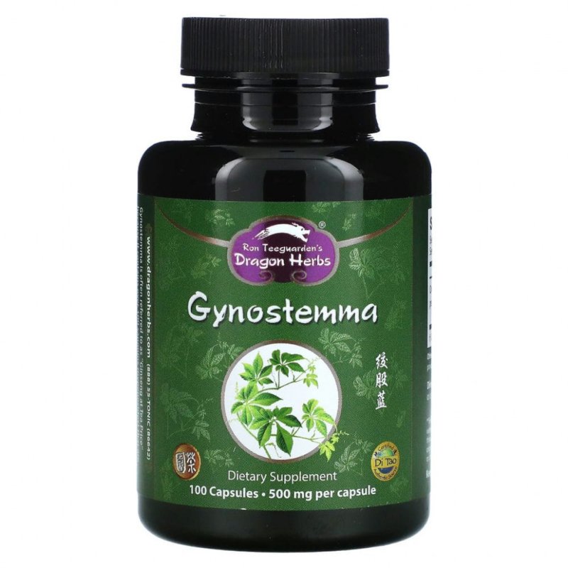 Dragon Herbs, Гиностемма, 450 мг, 100 капсул