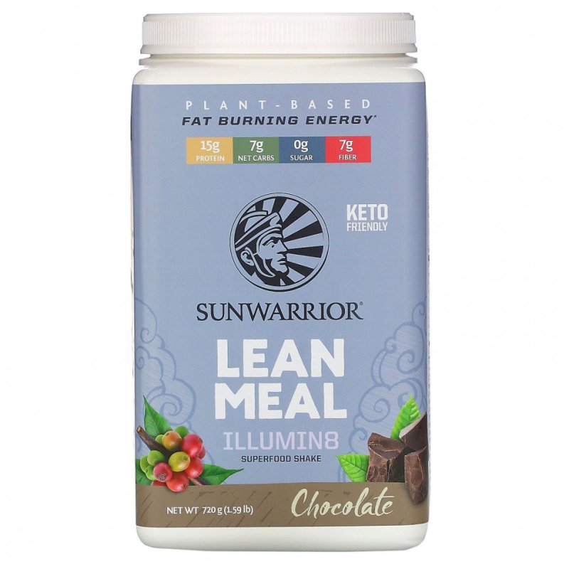 Sunwarrior, Illumin8 Lean Meal, шоколад, 1,59 фунта (720 г)