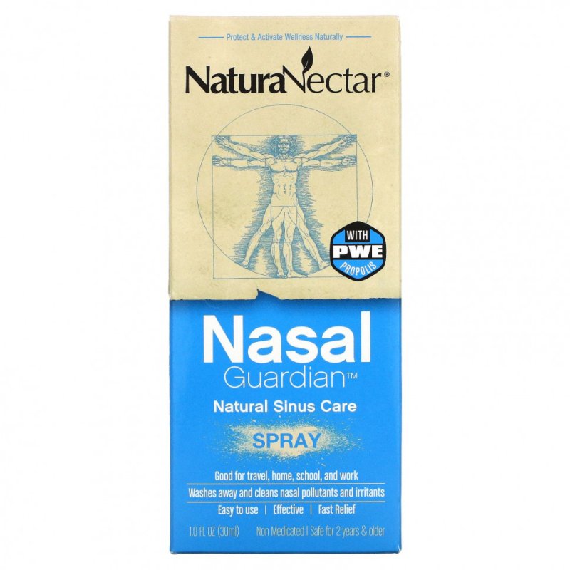 NaturaNectar, Nasal Guardian, назальный спрей, 30 мл (1,0 жидк. унция)