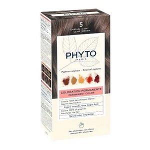 Phytosolba Набор Крем-краска 50 мл + проявляющее Молочко 50 мл + Маска-защита цвета тон 5 светлый шатен