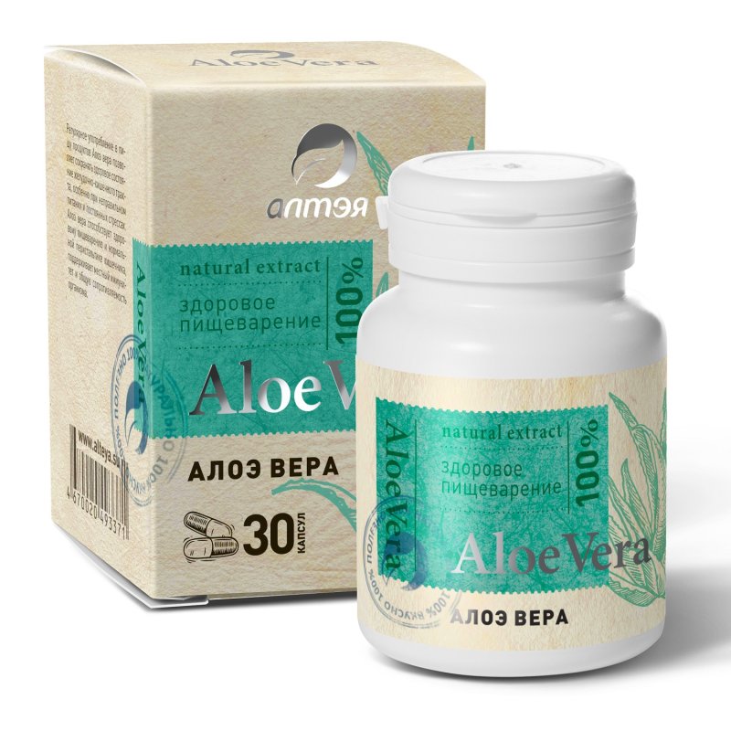 Алтэя Концентрат пищевой сухой 'Алоэ вера', 30 капсул х 500 мг (Алтэя, Комплексы витаминов)