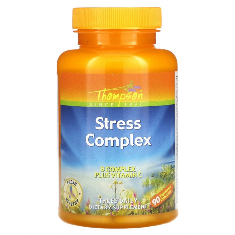 Thompson, Витаминный комплекс Stress Complex, 90 растительных капсул