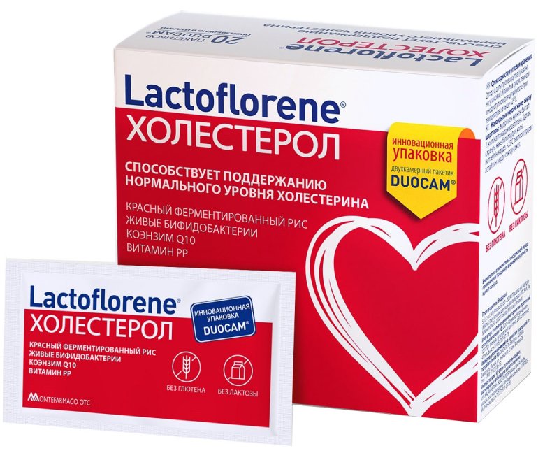 Lactoflorene Биологически активная добавка 'Холестерол', 20 пакетиков (Lactoflorene, )