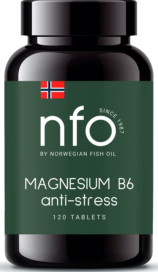 Norwegian Fish Oil Комплекс 'Магний В6', 120 таблеток (Norwegian Fish Oil, Витамины)