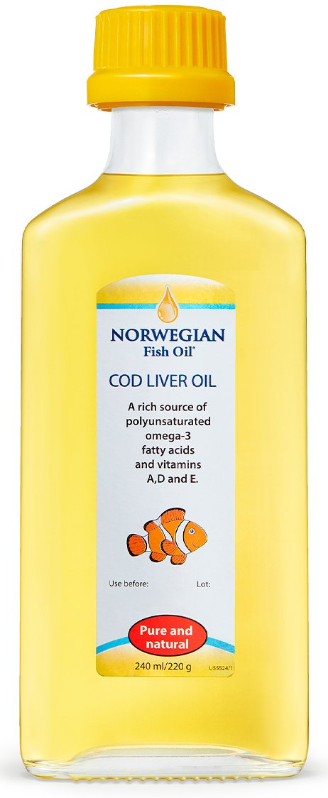Norwegian Fish Oil Комплекс Омега 3 из жира печени трески для младенцев, 240 мл (Norwegian Fish Oil, Омега 3)