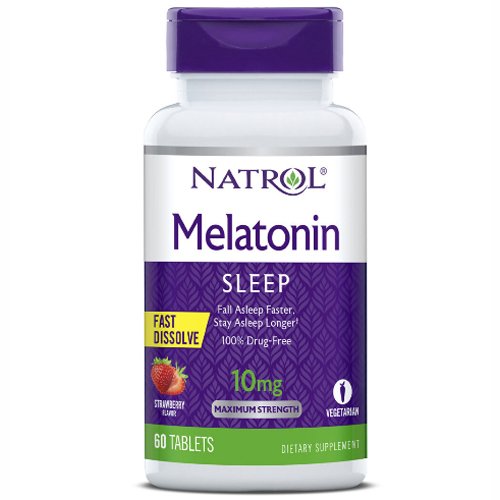 Natrol Мелатонин быстрорастворимый 10 мг, 60 таблеток (Natrol, Здоровый сон)