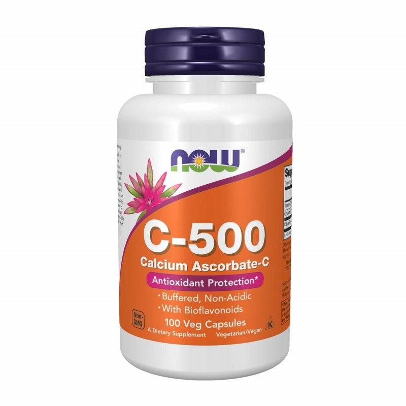 Now Foods Витамин С-500 828 мг, 100 капсул (Now Foods, Витамины)