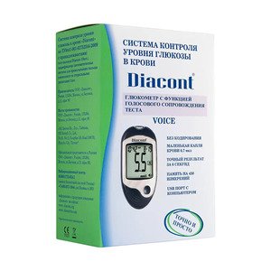 Diacont Voice Глюкометр с функцией голосового сопровождения