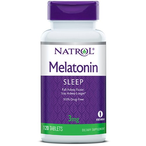 Natrol Мелатонин 3 мг, 120 таблеток (Natrol, Здоровый сон)