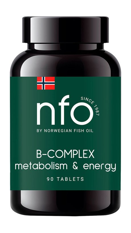 Norwegian Fish Oil B-Complex Metabolism and Energy 90 Caps