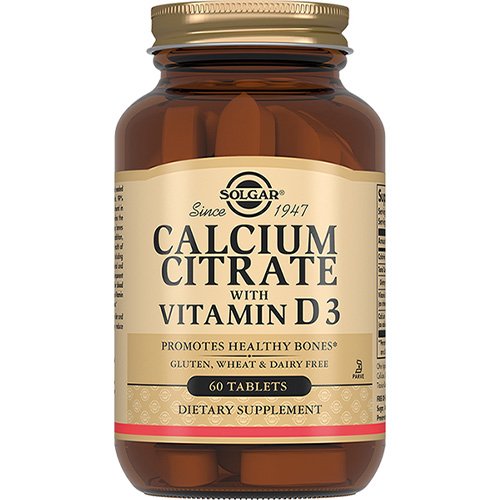 Solgar Кальция цитрат с витамином D3 в таблетках, 60 шт. (Solgar, Минералы)