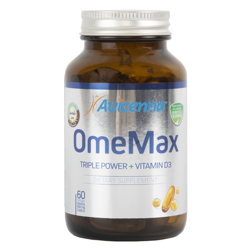 Avicenna Комплекс OmeMax с витамином D3, 60 капсул (Avicenna, Омега-3)