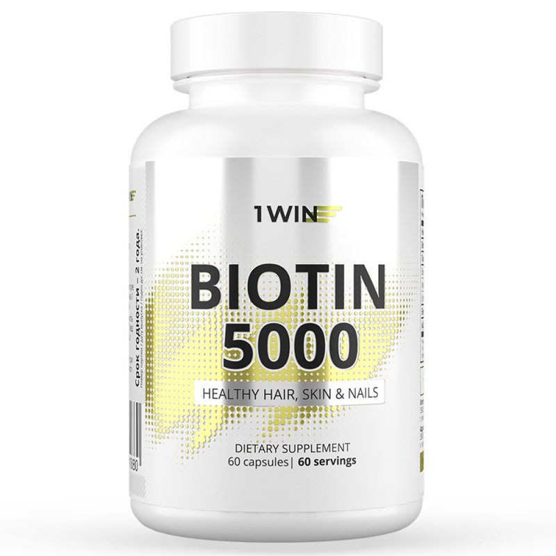 1WIN Комплекс «Биотин» 5000 мкг, 60 капсул (1WIN, Vitamins & Minerals)