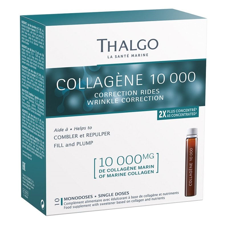 Thalgo Комплекс для молодости и красоты Collagene 10000, 10 ампул х 25 мл (Thalgo, БАДы)
