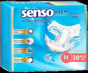 Senso med Подгузники для взрослых одноразовые standart plus размер M 30 шт