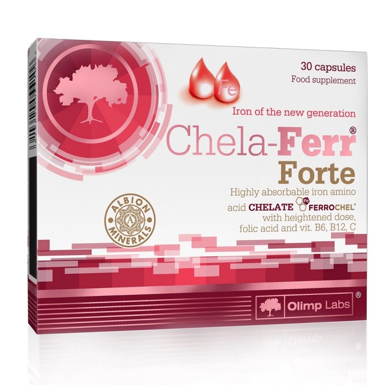 Olimp Labs Биологически активная добавка к пище Chela-Ferr Forte, 380 мг, №30 (Olimp Labs, Витамины и Минералы)