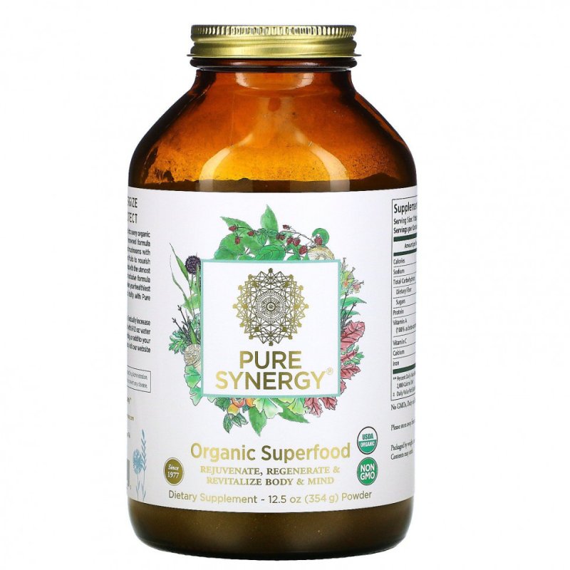 Pure Synergy, Органический порошок из суперпродуктов, 354 г (12,5 унций)