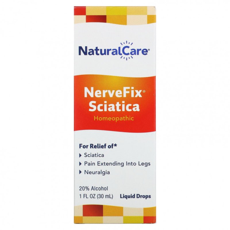 NatraBio, NerveFix Sciatica, натуральное средство от ишиаса и неврологических болей, 30 мл (1 жидк унция)