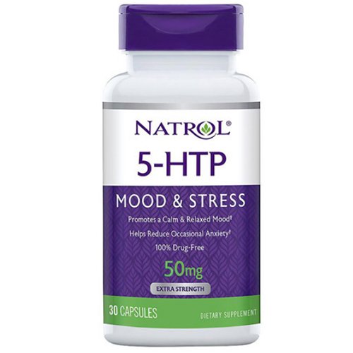 Natrol 5-HTP 50 мг, 30 капсул (Natrol, Аминокислоты)