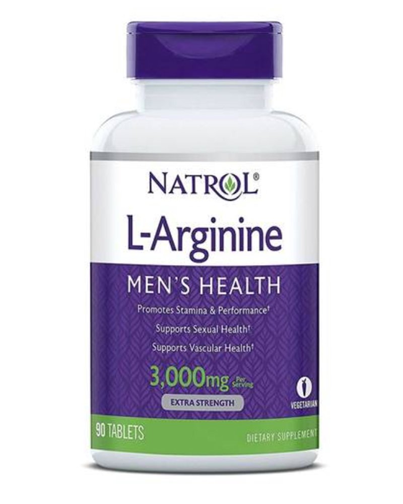 Natrol L-Аргинин 3000 мг, 90 таблеток (Natrol, Аминокислоты)