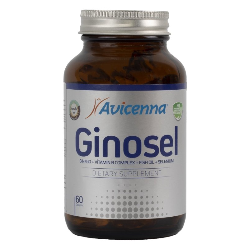 Avicenna Комплекс Ginosel для активности мозга, 60 капсул (Avicenna, Омега-3)