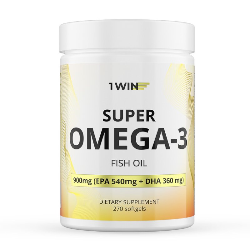 1WIN Комплекс 'Омега-3' 900 мг, 270 капсул (1WIN, Omega)