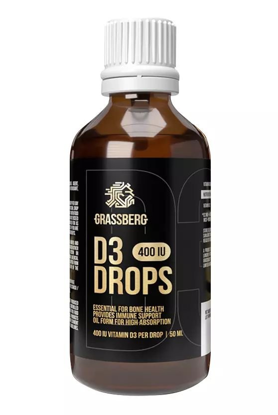Grassberg Vitamin D3 400IU Drops 50 ml