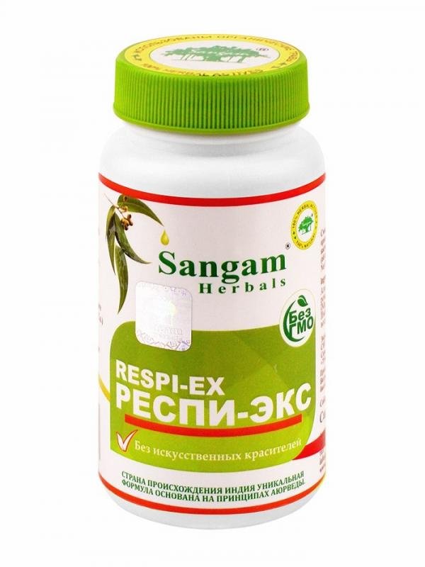 Респи-Экс таблетки Sangam herbals (60 шт )